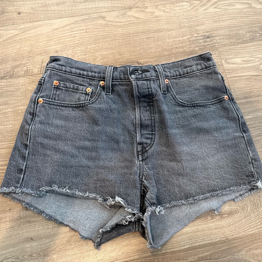 Levi's Charcoal Jean Shorts